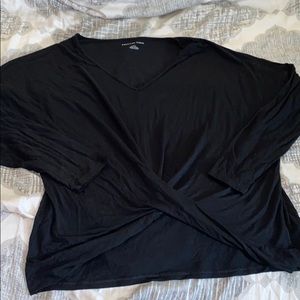 AEO long sleeve twist front top